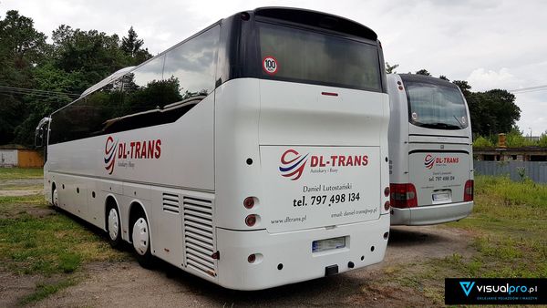 Oklejanie autokarów DL Trans